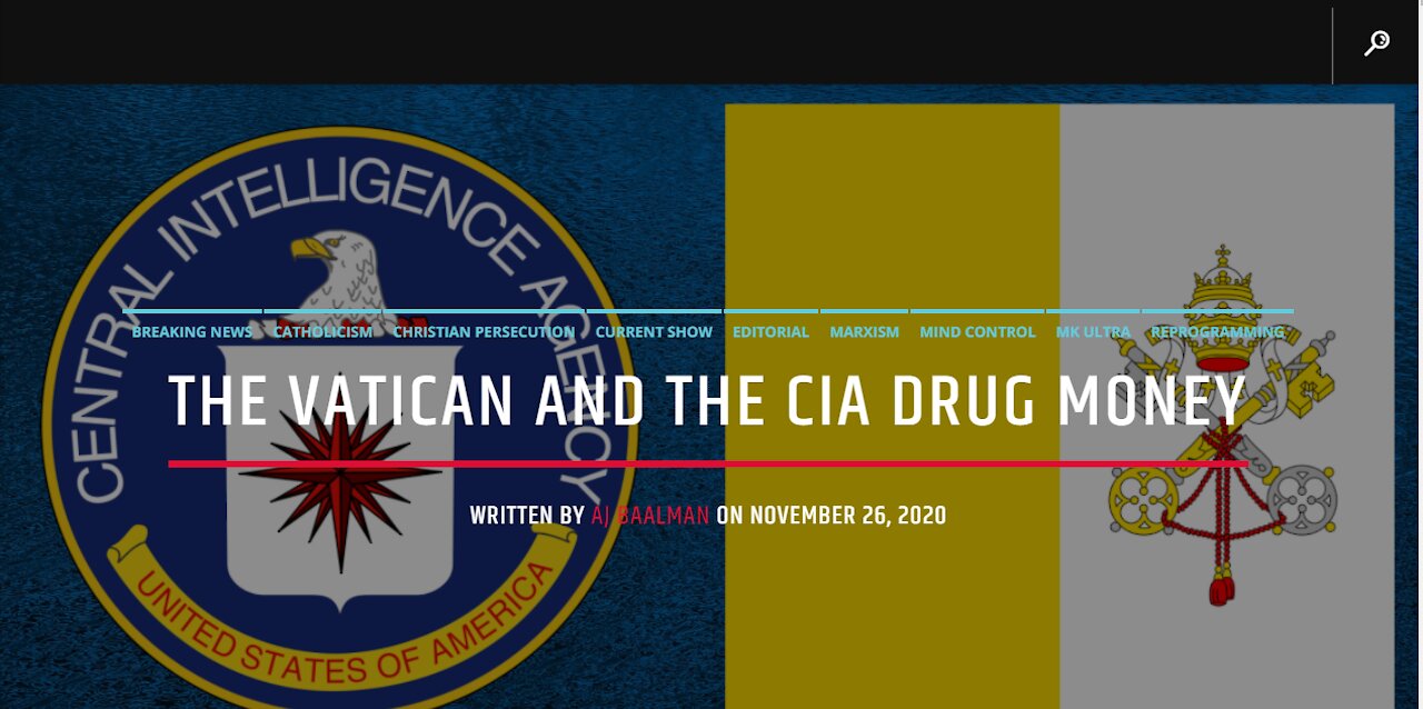 The Vatican and CIA Drug Money