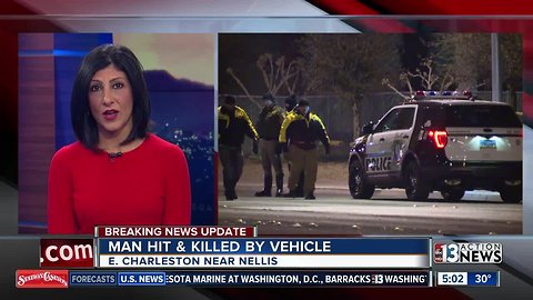 Pedestrian killed near Charleston & Nellis