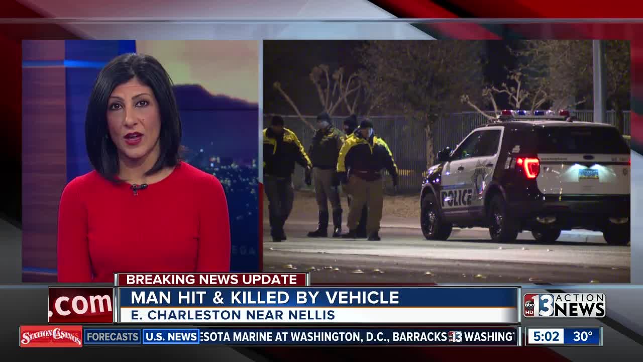 Pedestrian killed near Charleston & Nellis