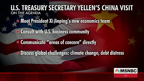 MSNBC: Janet Yellen In China To Meet Xi Jinping's "New Economics Team," Discuss Climate Change