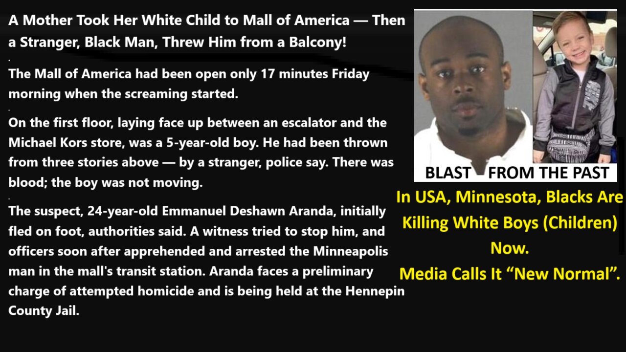 In USA, Blacks Are Killing White Boys (Children) Now. Media Calls It “New Normal”.