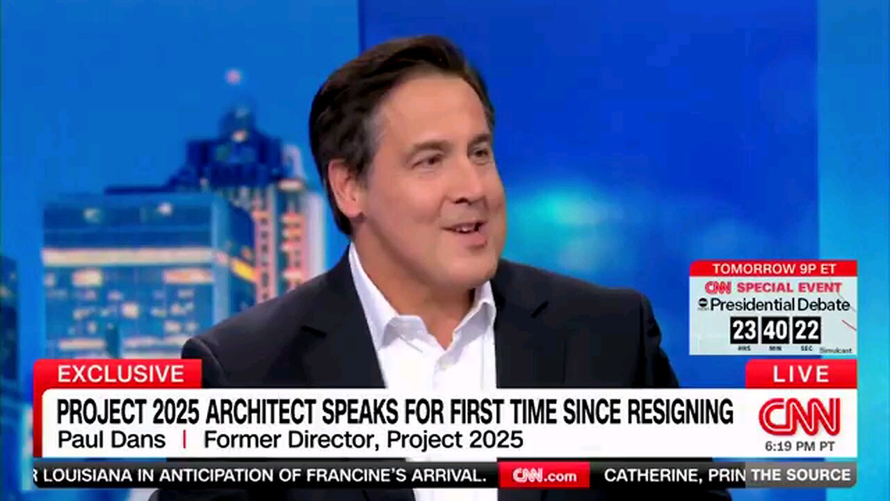 The ARCHITECT of Project 2025 is on CNN saying Trump has nothing to do with Project 2025.