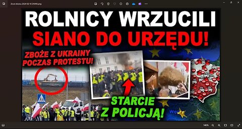 WŚCIEKLI ROLNICY SZTURMOWALI URZĄD PODCZAS PROTESTU!