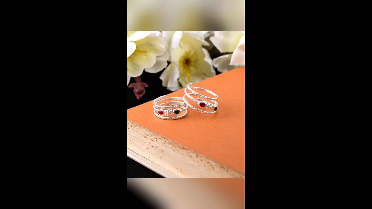 silver Toe ring design #