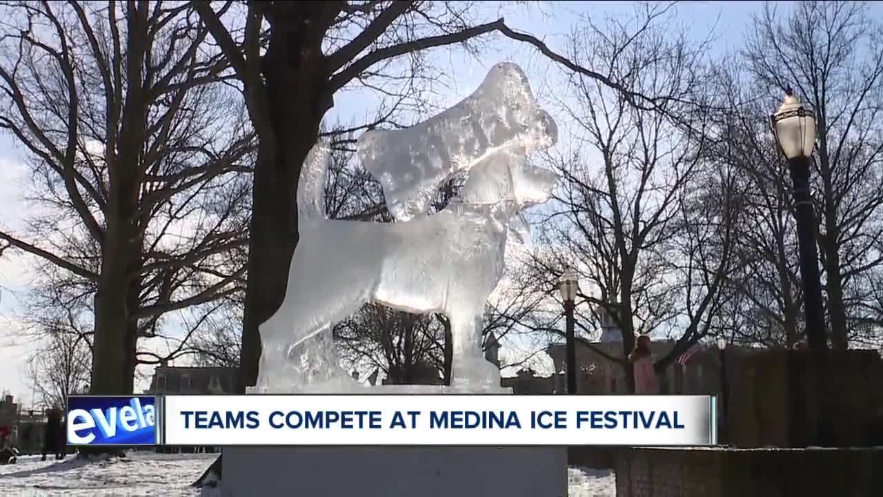 Teams compete at Medina Ice Festival