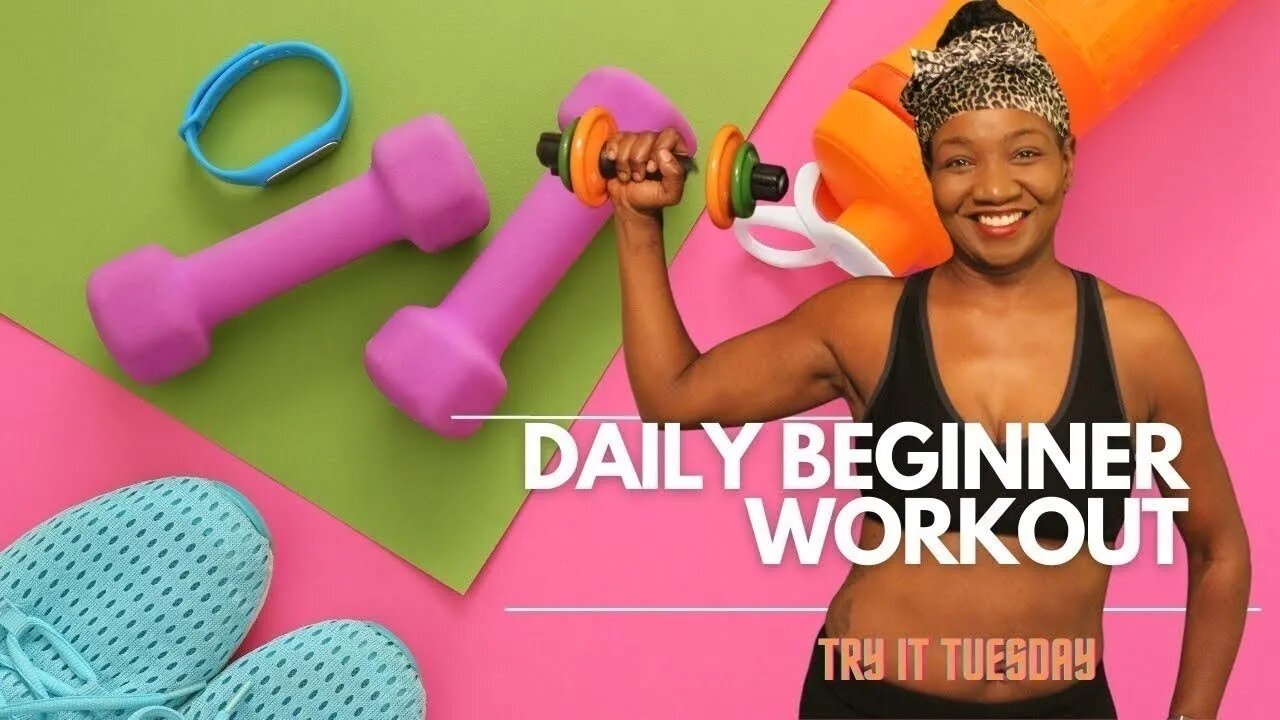 WORKOUT & Chit Chat With Me | ARMS, SHOULDERS, BACK | Try It Tuesday #beginner