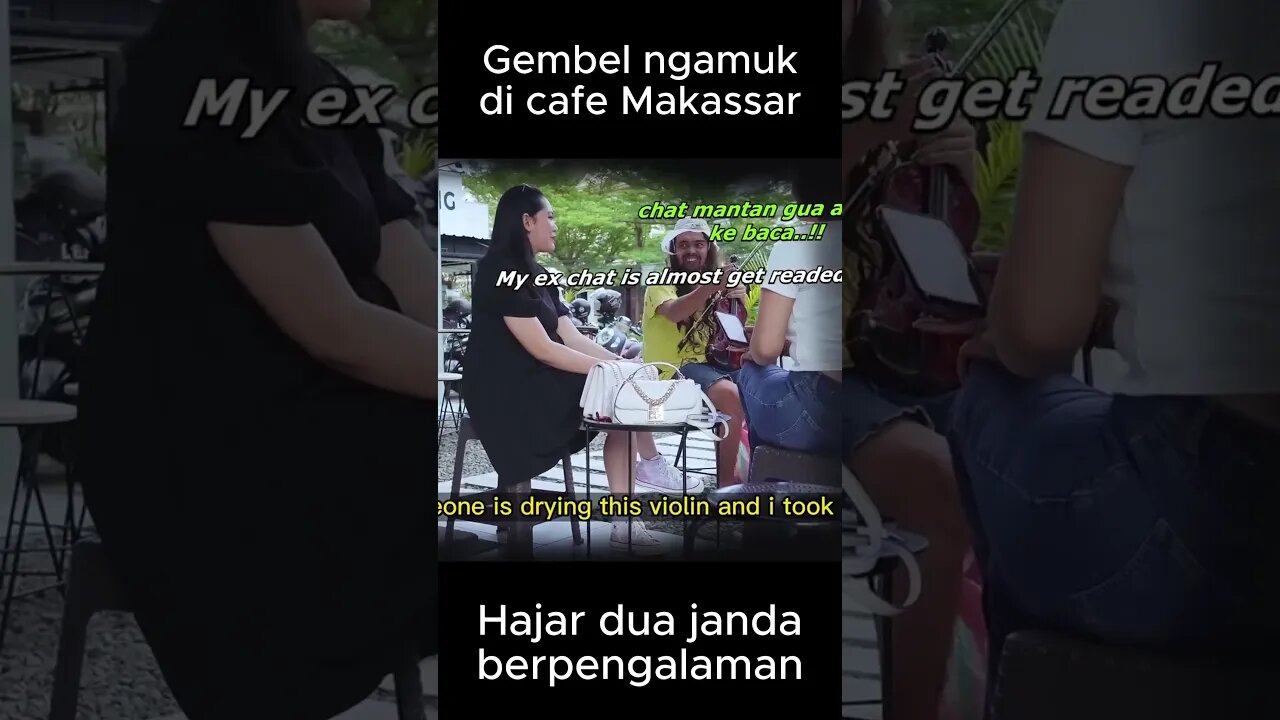 Gembel ngamuk di cafe Makassar, hajar dua janda berpengalaman