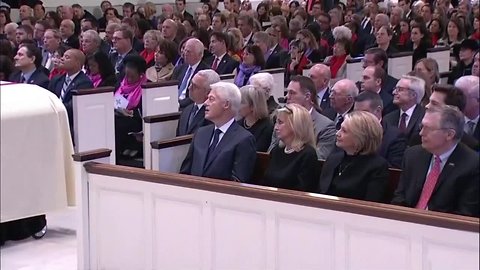 Inside Holy Trinity Catholic Church for the funeral of Rep. John Dingell