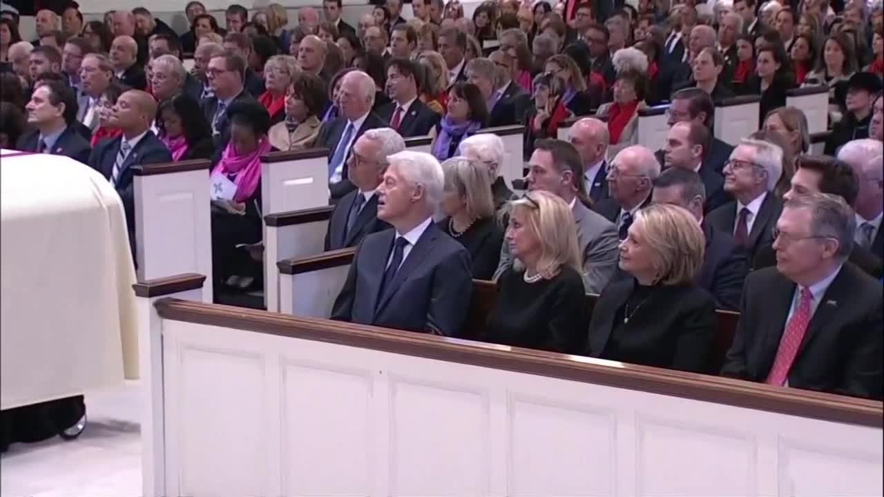 Inside Holy Trinity Catholic Church for the funeral of Rep. John Dingell
