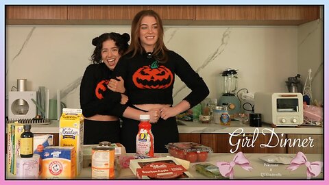 Pokimane GIRL DINNER 🎀 THE PUMPKIN EPISODE 🎃 FT. @qtcinderella !!! Rumble Chef