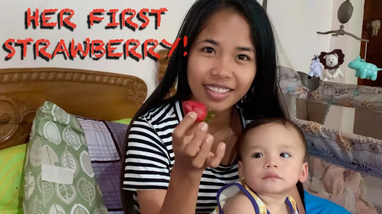 First Strawberry and a Rainy Day Without Water!