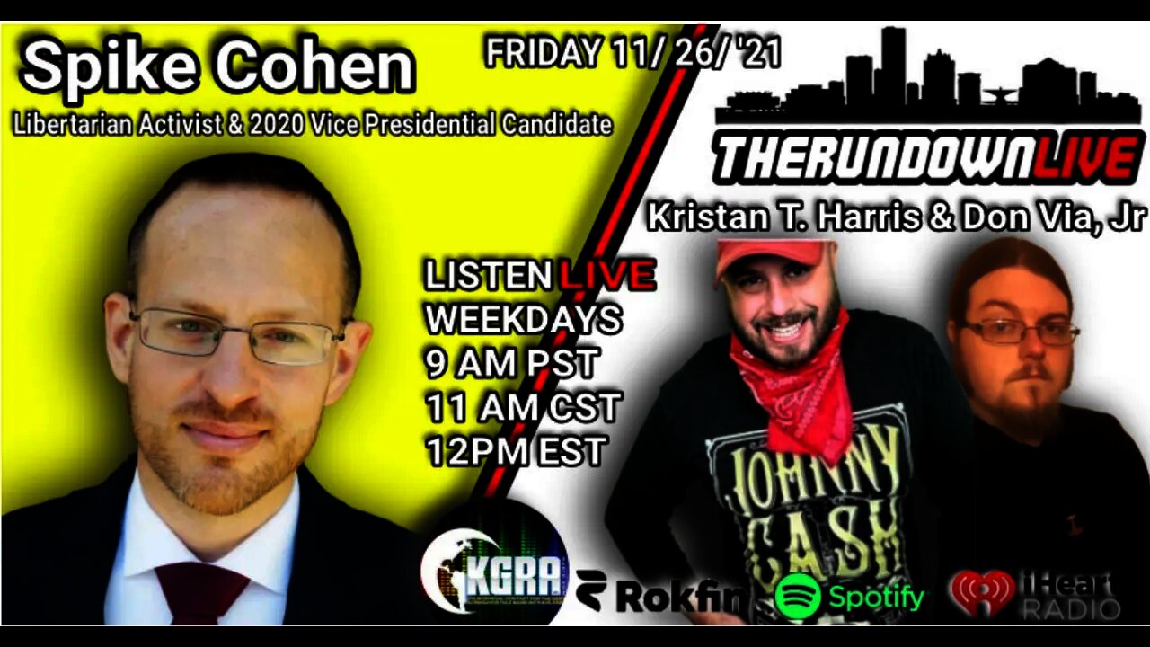 The Rundown Live #789 - Guest Spike Cohen, Libertarianism, Lockdown Mandates