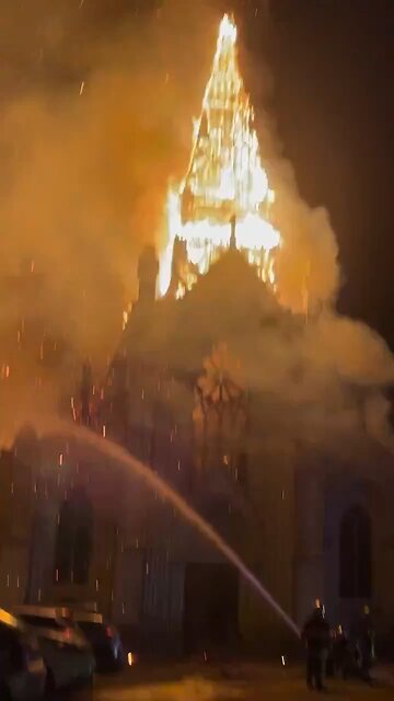 Another Historic Church in France Engulfed in Flames