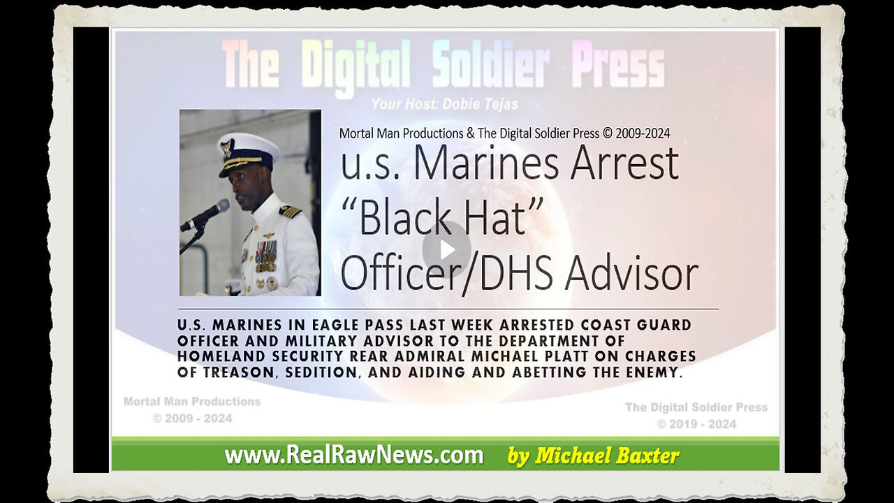 u.s. Marines Arrest a Black Hat Officer and DHS Advisor