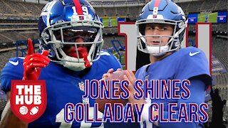 Daniel Jones named PFF Offensive Player of the Week | Kenny Golladay clears up frustration