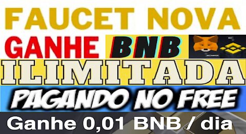 [ Airdrop BSC StaKing ] Corre! | Como ganhar 0,01 BNB / dia | Saque mínimo 0.01 BNB | Home Office