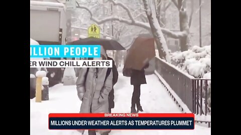 Millions in U. S UNDER COLD weather Alerts