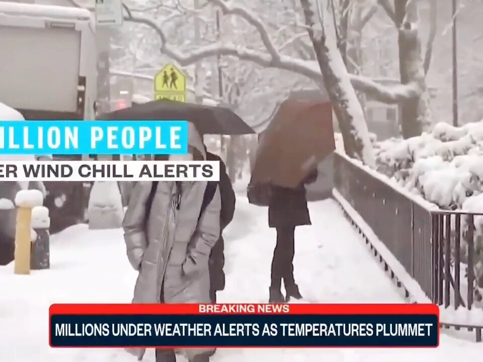 Millions in U. S UNDER COLD weather Alerts