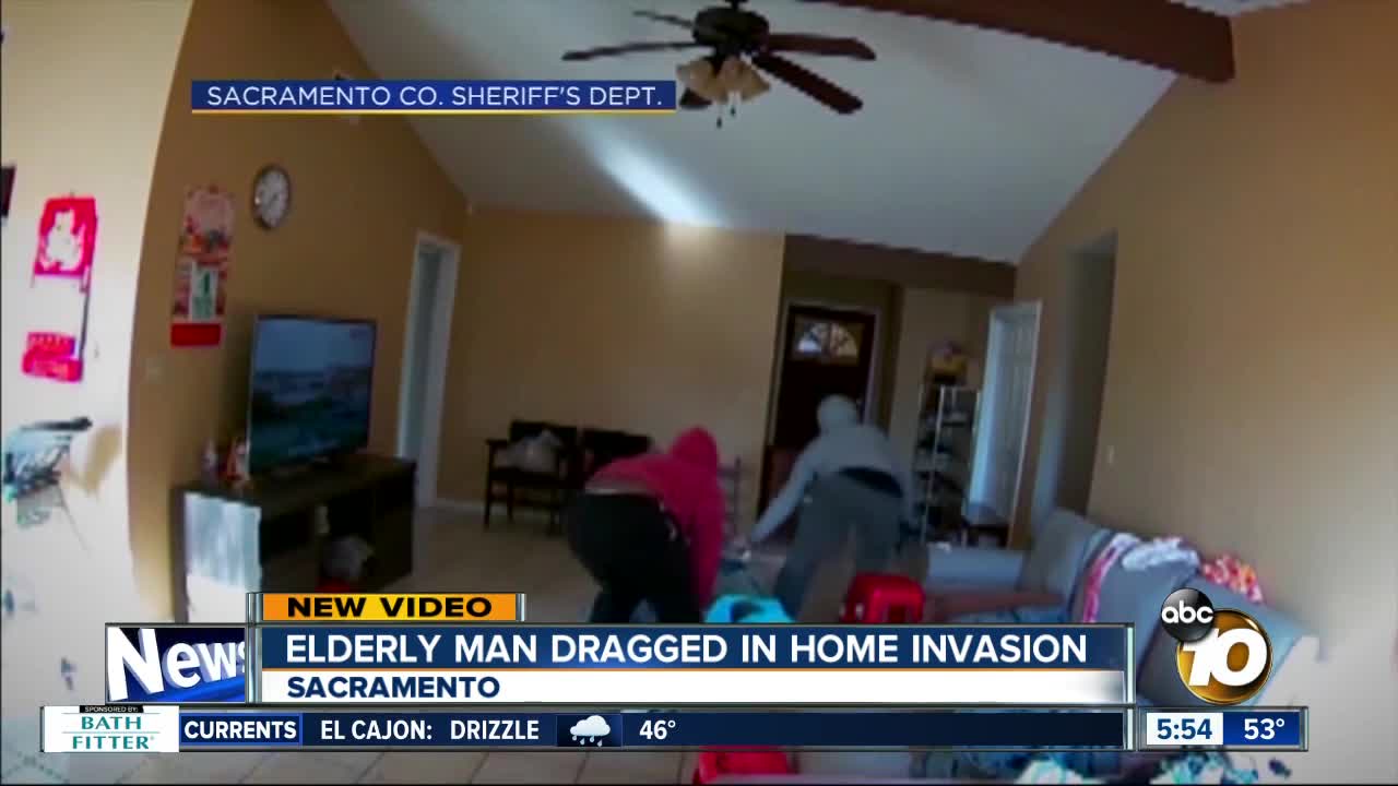 Elderly Sacramento man dragged in home invasion