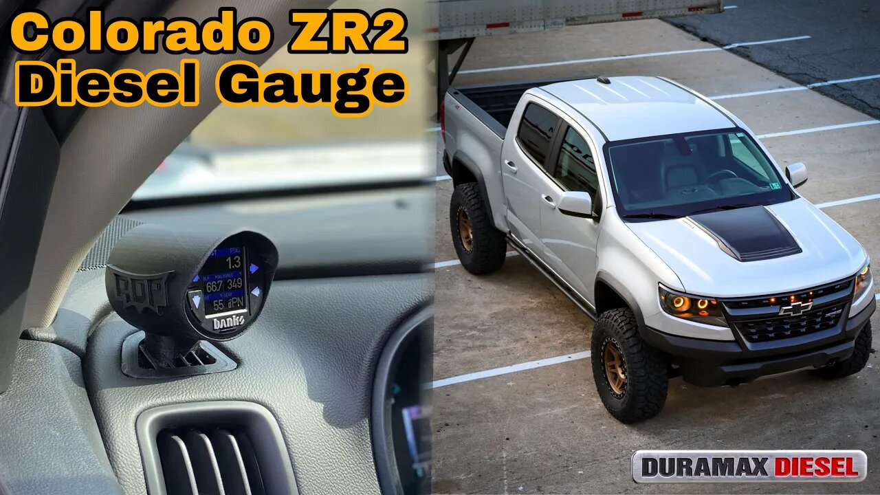 Best OBD2 Gauge on the Market -Banks iDash & ADP Pod Gauge in my Colorado Diesel ZR2