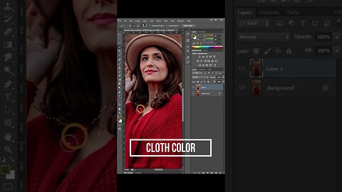 How to Change the Color of an Object in Photoshop | Adobe Photoshop Tutorial #photoshop #shorts