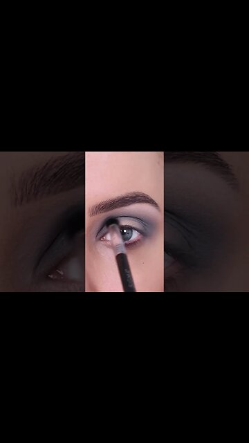Black Smokey Eyes Tutorial #shorts