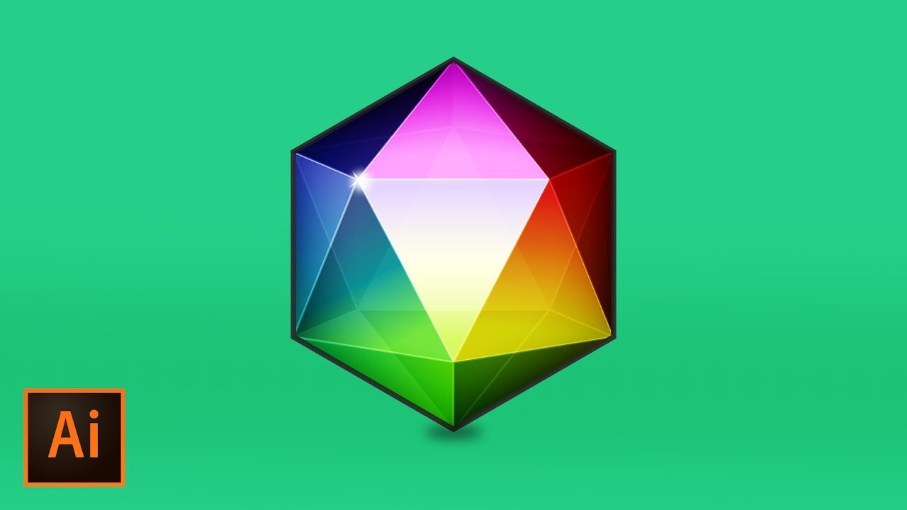 Create a Polygon Geometric Gemstone in Illustrator CC