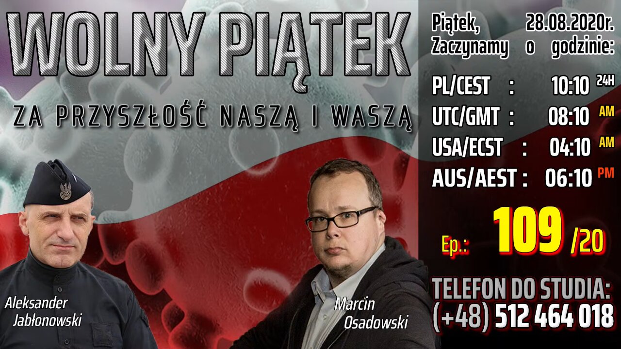 WOLNY PIĄTEK - Za Przyszłość Naszą i Waszą - Olszański, Osadowski NPTV (28.08.2020)