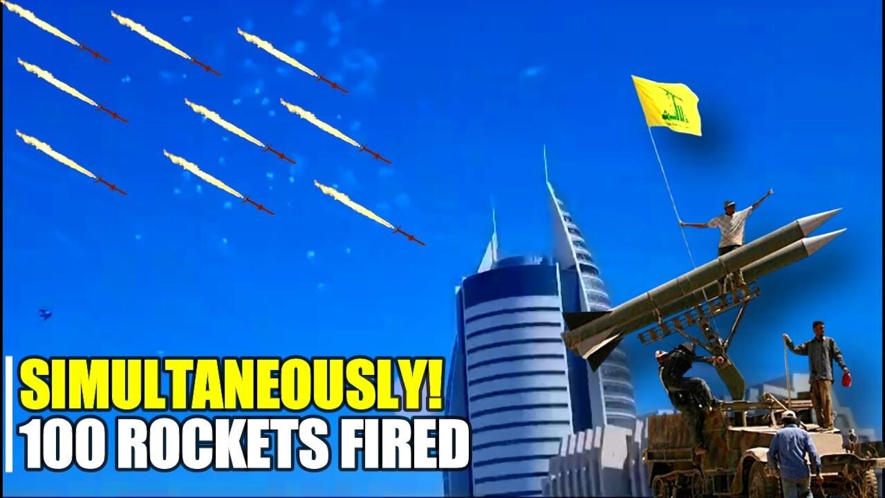 UNUSUAL REVENGE! Haifa is full of Hezbollah barrage rockets