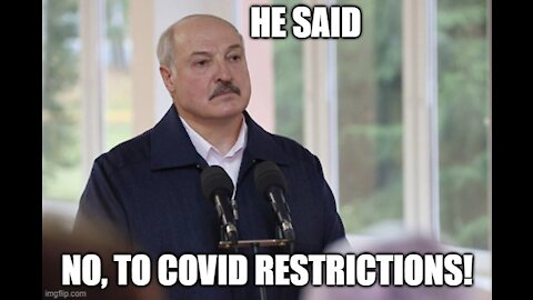 Belarusian president against masks and Covid mandates