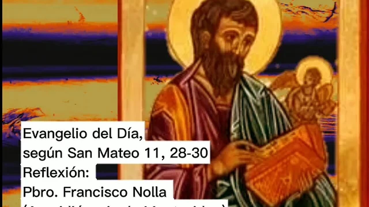 Evangelio del Día, según San Mateo 11, 28-30 - Pbro. Francisco Nolla (20/07/2023)