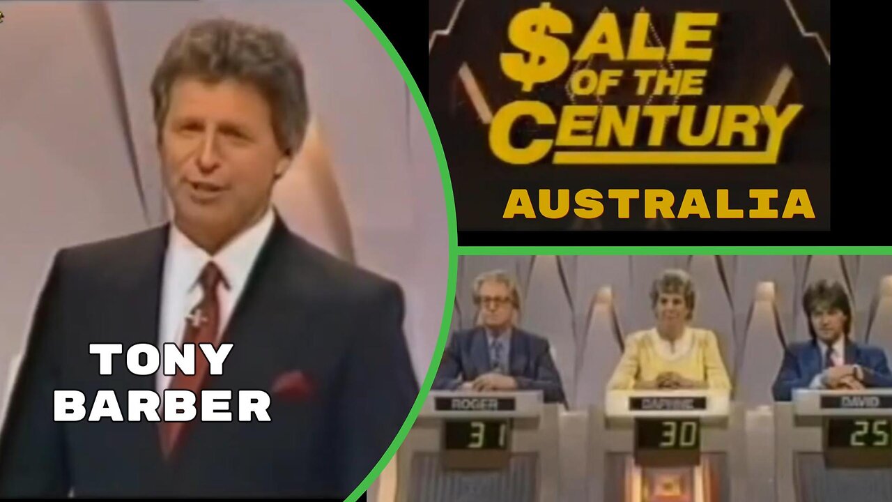 Tony Barber | Sale Of The Century Australia | Roger Daphne David | Game Show