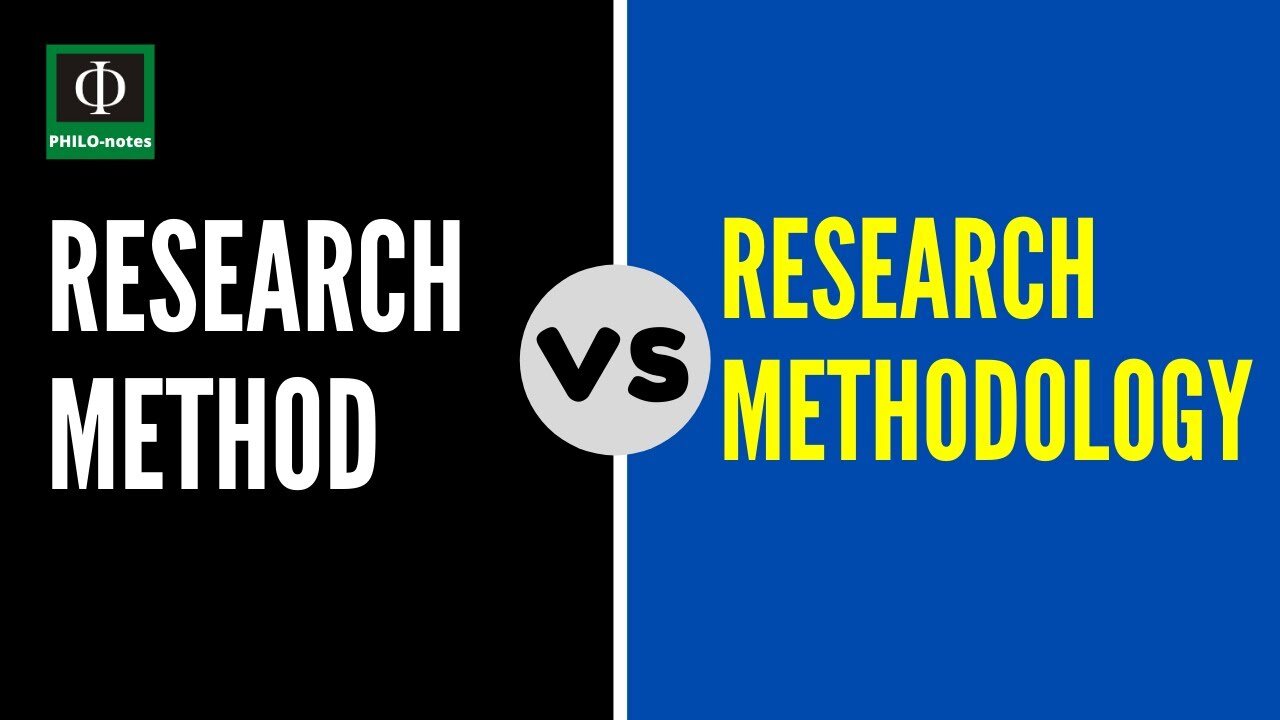 Research Methods vs Research Methodology