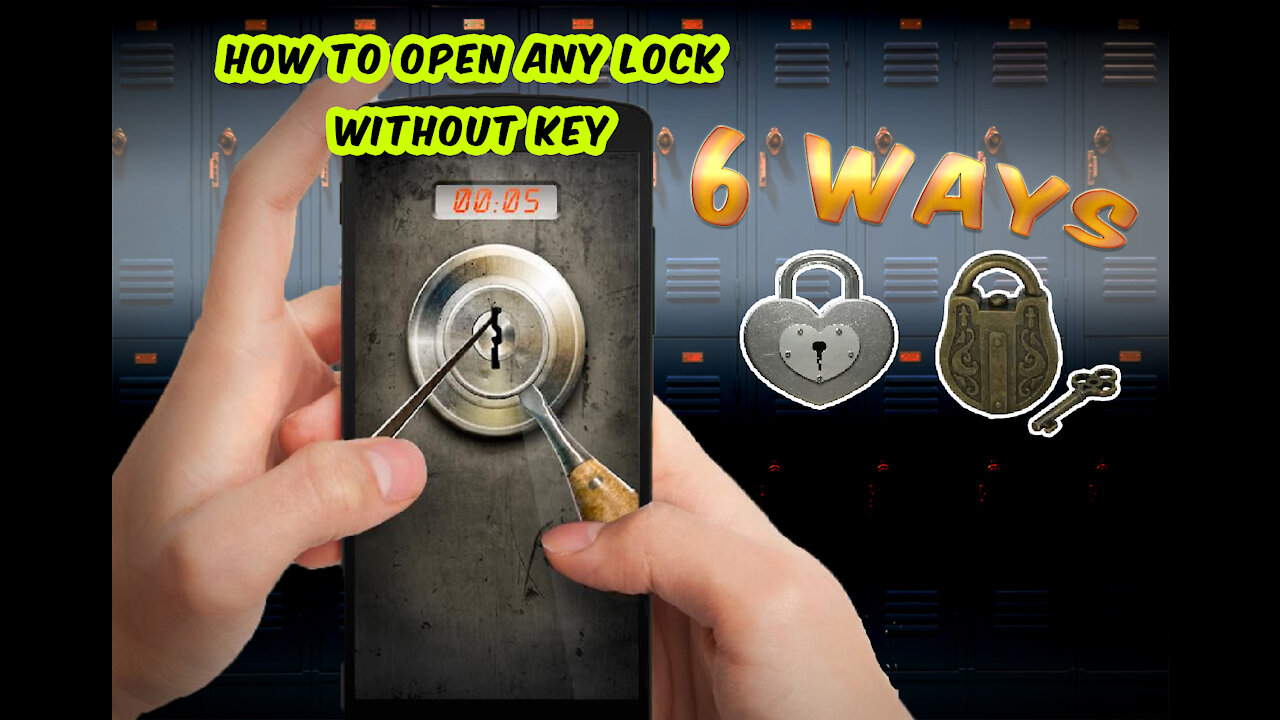 How to open lock - 6 ways to open a lock 🔴 new without Key