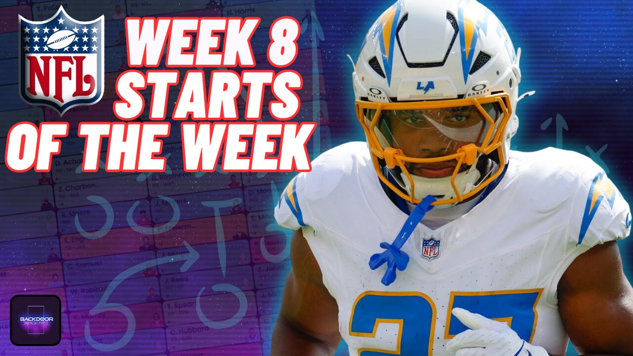 🏈 NFL WEEK 8 | Fantasy Football Starts of the Week | News | Rams v Vikings Preview