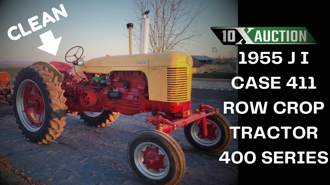 J I CASE 411 ROW CROP TRACTOR (1955) 10X AUCTION AuctionTime/TractorHouse