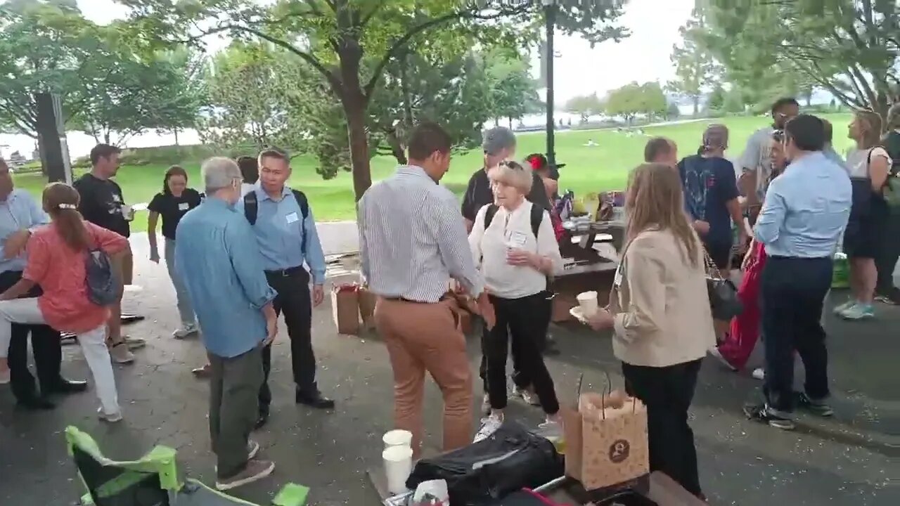 The @DIDNYC Potluck inside Roosevelt Park @VittoriaNYC 8/23/23