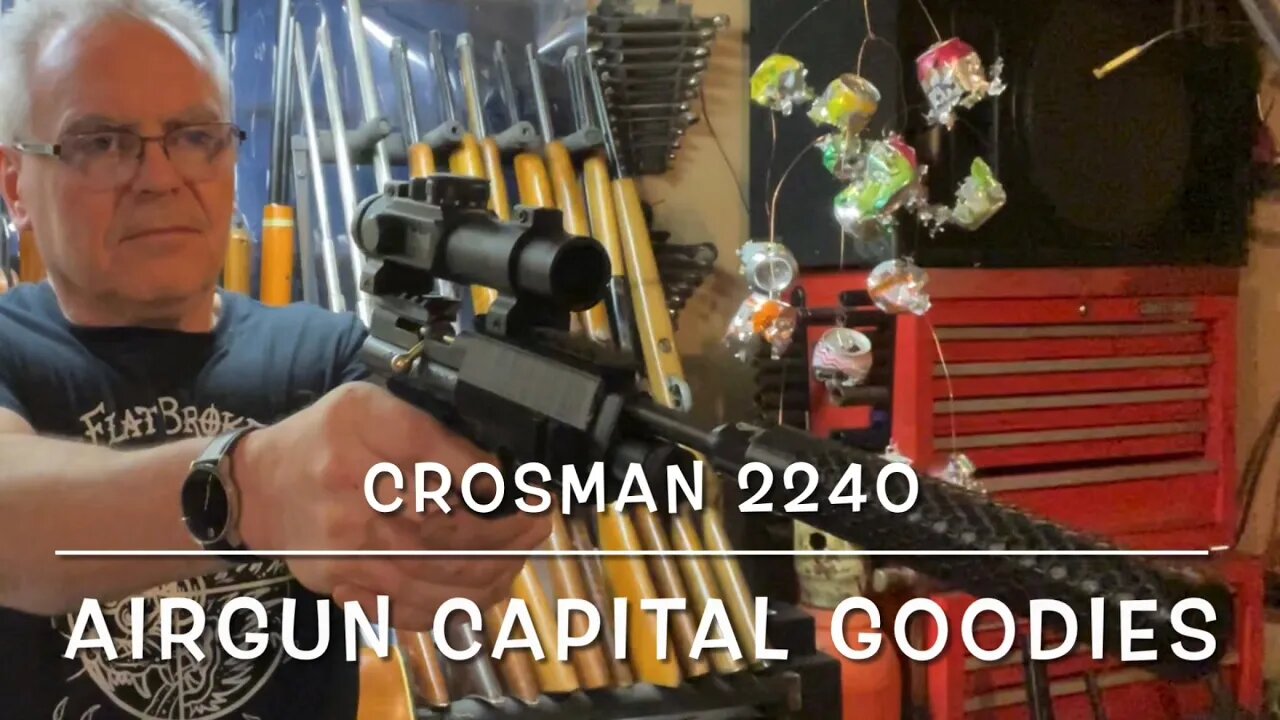 Modified my Crosman 2240 with some Airgun Capital accessories. Lots of fun!