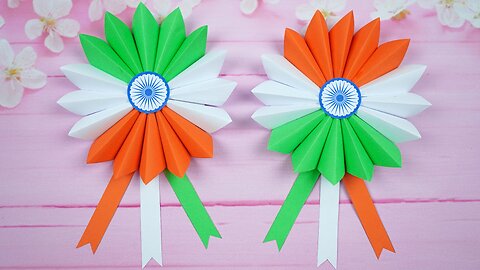 Tricolor Wall Hanging Making/Independence Day Crafts/Republic Day Crafts/Paper Things Easy