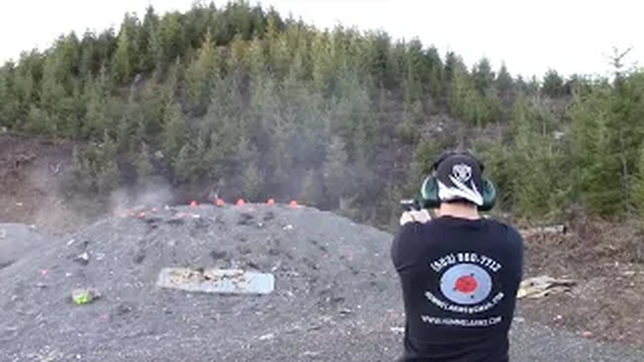 Hitting Multiple Targets in Quick Succession Using a Crimson Trace Laser on the Beretta 92FS