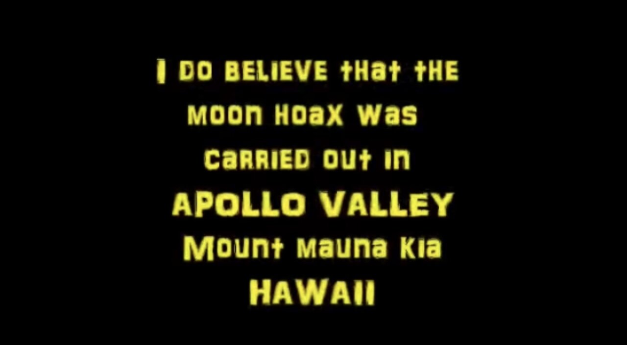 Flat Earth - Apollo Valley Mt. Mauna Kea Hawaii
