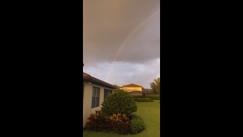 Sunset Rainbow In Paradise #4K