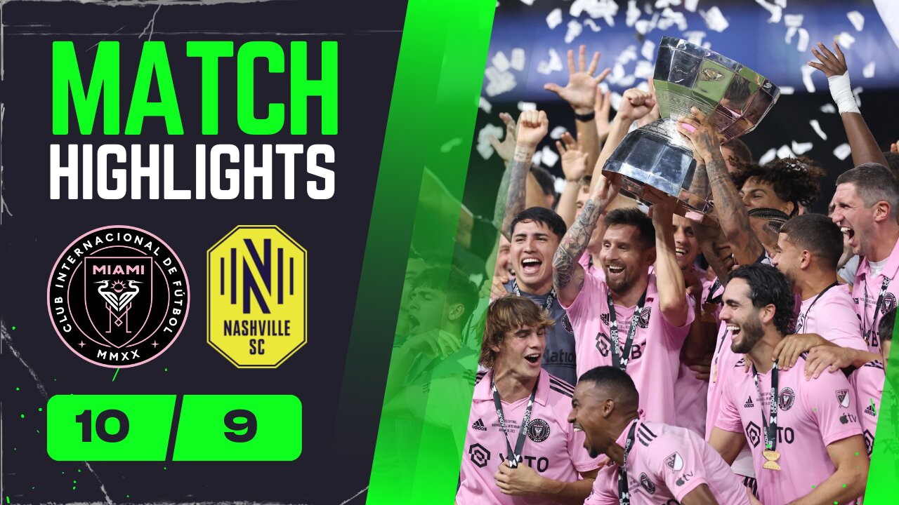 Inter Miami vs Nashville 1-1 Penalty 10-9 HIGHLIGHTS | Leagues Cup Final 2023 #messi