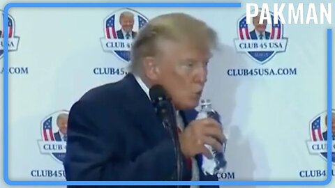 Confused, thirsty Trump event goes horribly wrong