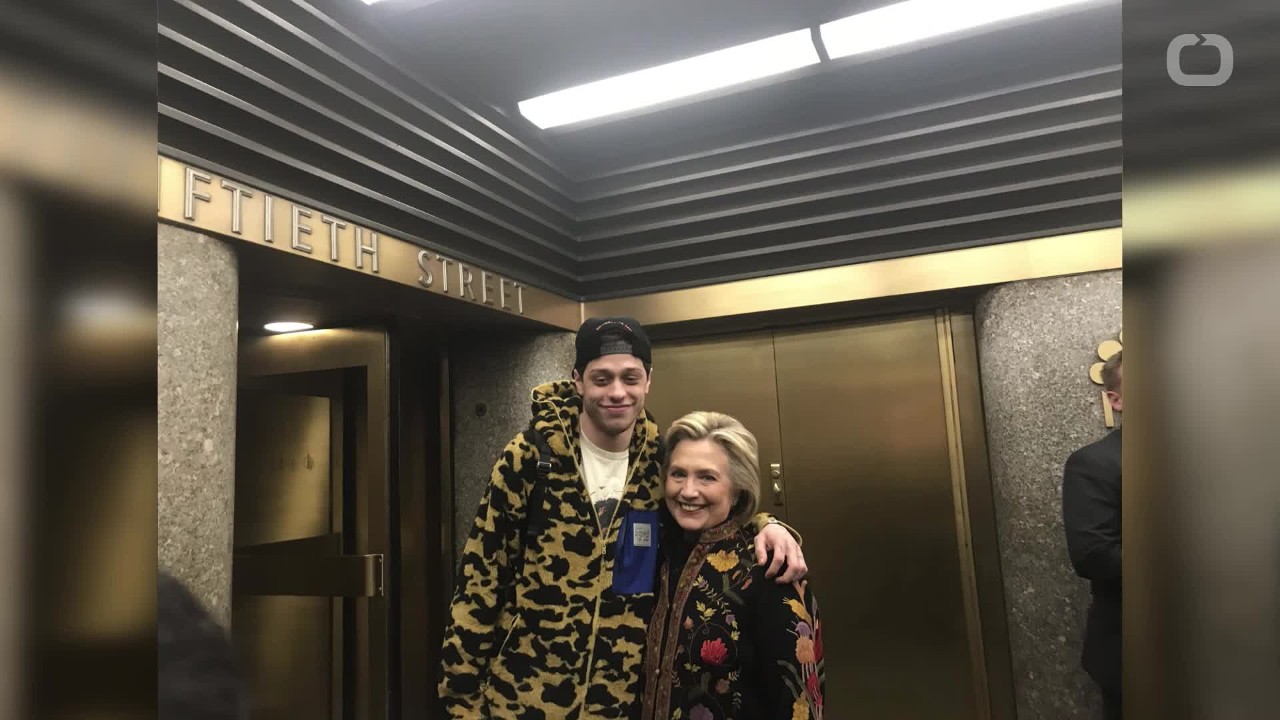 Pete Davidson Runs Into Hillary Clinton In Manhattan