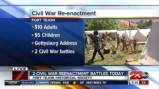 Civil War re-enactments at Fort Tejon