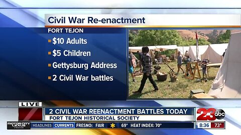 Civil War re-enactments at Fort Tejon