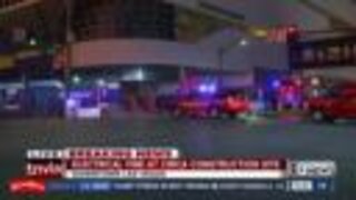Electrical fire at Circa construction site