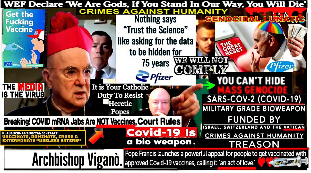 Archbishop Carlo Maria Viganò EXCOMMUNICATED from the Catholic Church for Calling Out the Pope & WEF