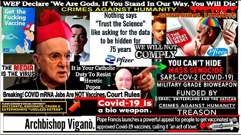 Archbishop Carlo Maria Viganò EXCOMMUNICATED from the Catholic Church for Calling Out the Pope & WEF